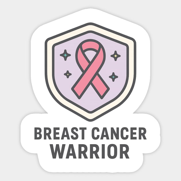 Breast Cancer Warrior Sticker by Fauzi's Store
